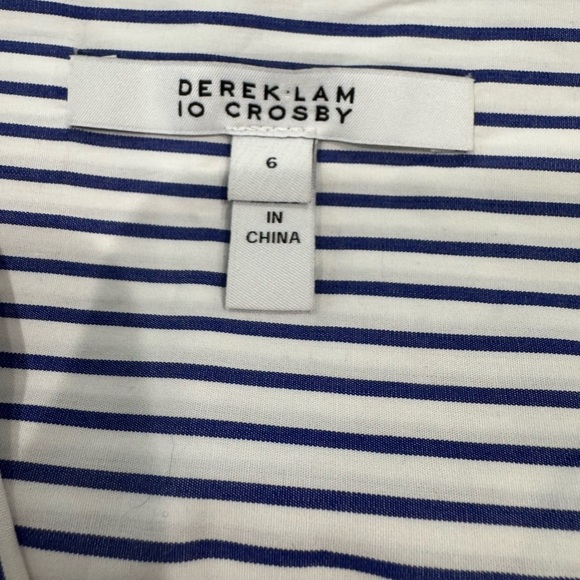 10 Crosby Derek Lam Blue Sleeveless V-Neck Sundress - Picture 8 of 10